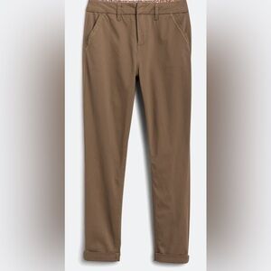 Elegant Women's Brown Straight Leg Pants